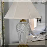 D10. Waterford crystal lamp. 